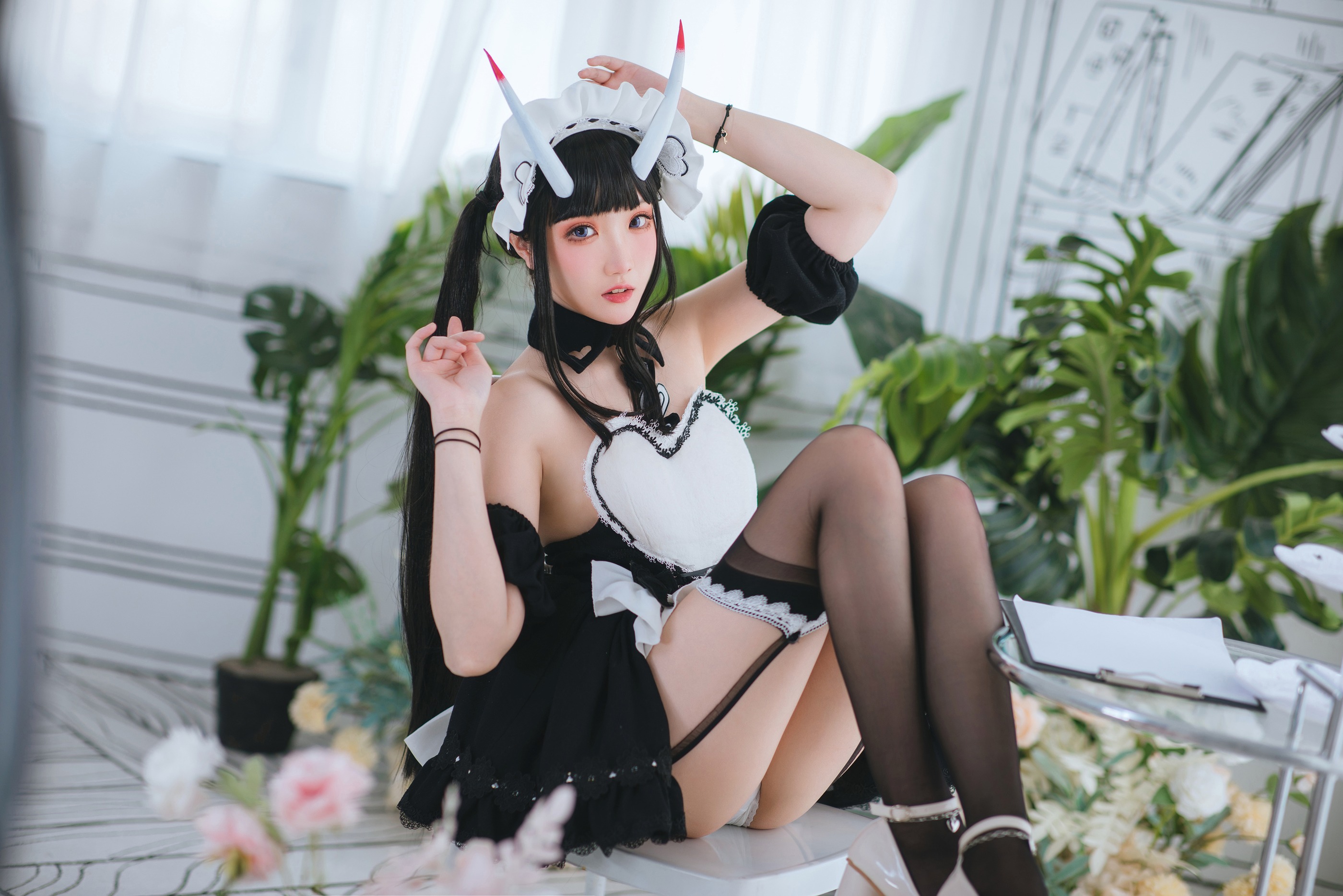 图片[1]-瓜希酱 – NO.047 能代女仆 [22P]-XikXak